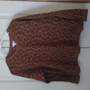 Leopard print sweater